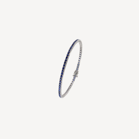 Bracelet Sky en or blanc serti de saphirs – Maison Paillard