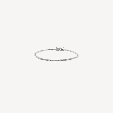 Bracelet Tennis 1ct01 en or blanc serti de diamants – Maison Paillard