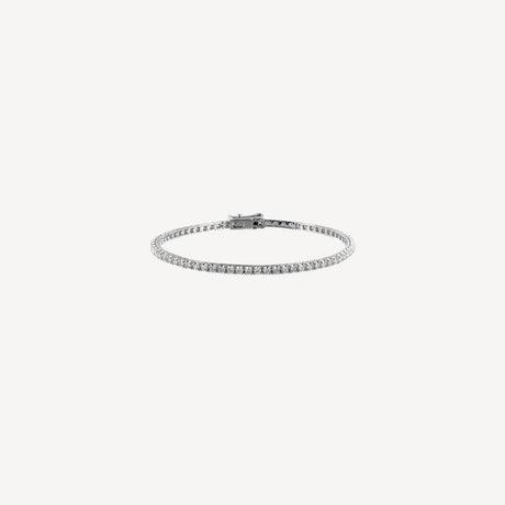Bracelet Tennis 1cts37 en or blanc serti de diamants – Maison Paillard