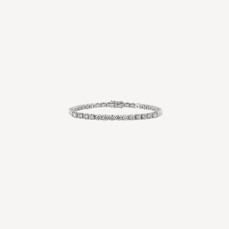 Bracelet Tennis 10cts25 en or blanc serti de diamants – Maison Paillard