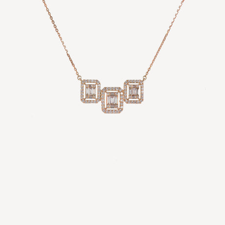 Collier Ariela en or rose serti de diamants – Maison Paillard