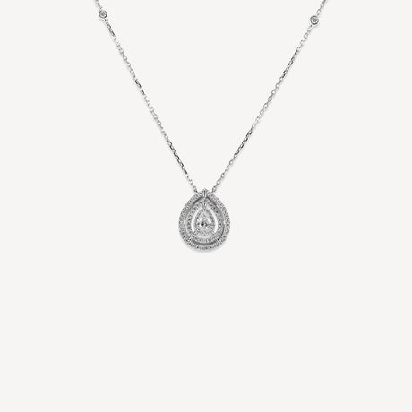 Collier Divine GM en or blanc serti de diamants – Maison Paillard