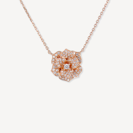 Collier Florence en or rose serti de diamants – Maison Paillard
