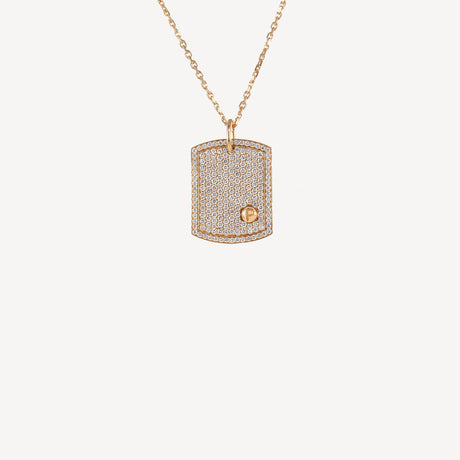 Collier Leo en or jaune serti de diamants – Maison Paillard