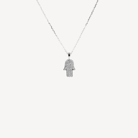 Collier Main en or blanc serti de diamants – Maison Paillard
