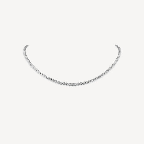 Collier Rivière 4cts20 en or blanc serti de diamants – Maison Paillard