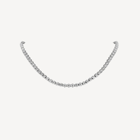 Collier Rivière 7cts70 en or blanc serti de diamants – Maison Paillard