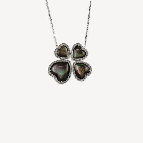 Collier Sweety Noir en or blanc serti de diamants – Maison Paillard