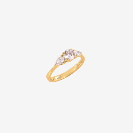 Solitaire Absolu en or jaune serti de diamants – Maison Paillard