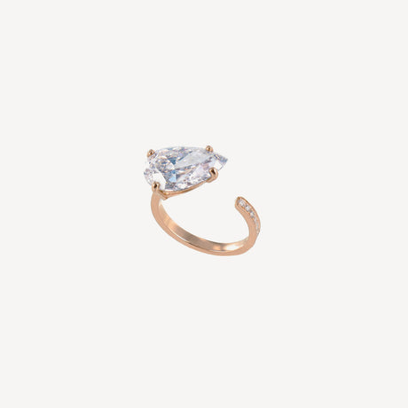 Solitaire Athena en or jaune serti de diamants – Maison Paillard