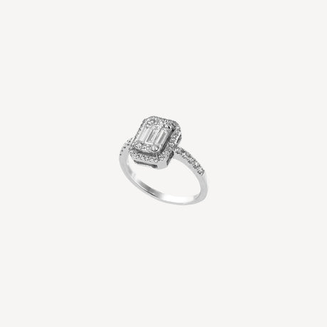 Bague Rome en or blanc sertie de diamants – Maison Paillard