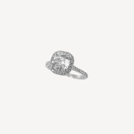 Solitaire Romy en or blanc serti de diamants – Maison Paillard