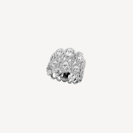 Bague Celeste en or blanc sertie de diamants – Maison Paillard