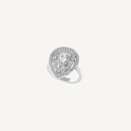 Bague Divine en or blanc sertie de diamants – Maison Paillard