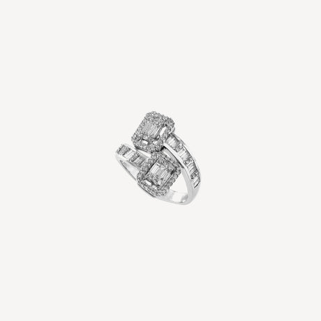 Bague Eclats en or blanc sertie de diamants – Maison Paillard