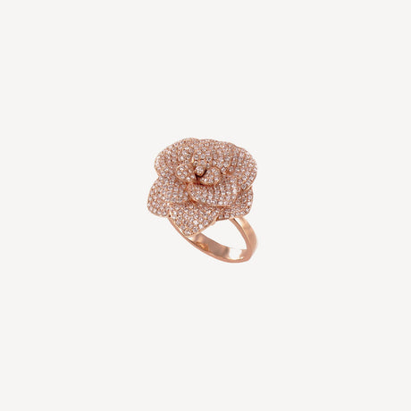Bague Florence en or rose sertie de diamants – Maison Paillard