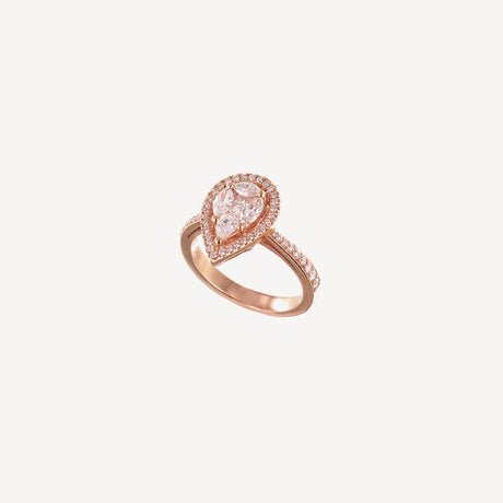 Bague Kath en or rose sertie de diamants – Maison Paillard