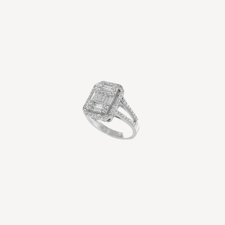 Bague Venise en or blanc sertie de diamants – Maison Paillard